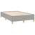 vidaXL Box spring postelja z vzmetnico LED sv. siva 120x190 cm blago