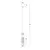 LED luster na sajli AMBIENTE LED/6W/230V 3000/4000/6000K sjajni hrom