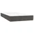 Krevet box spring s madracem LED tamnosivi 200x200 cm baršun