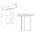 Hanah Home pomoćni sto Messina, 54 cm, hrast Sapphire