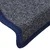 Prostirke za stepenice 15 kom 56x17x3 cm tamno sive i plave poluokrugle