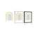 Plakat pastelna mavrica Mid-Century - 40x60 no frame