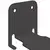 Lebdeća polica s policom Zidne 8 pcs Crna 6 x 10,8 x 6,6 cm