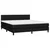 Vidaxl Box spring postelja z vzmetnico LED črna 160x200 cm blago