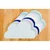 Temno roza silikonski pogrinjek Kindsgut Cloud, 49 x 27 cm