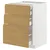METOD / MAXIMERA Pod.elem.3front/2dnj/1srd/1vis.fiok, bela/Voxtorp im. hrastovine, 60x60 cm