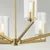 Quintiesse QN-NYE6-BNB - Luster na šipci NYE 6xE14/40W/230V zlatna