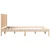 shumee vidaXL Raztegljiva postelja brez vzmetnice, 160x220 cm, masiven les