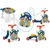 shumee Ricokids 4-v-1 izobraževalna miza modra 781900