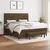 Vidaxl Box spring postelja z vzmetnico temno rjava 180x200 cm blago