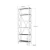 Hanah Home Polica za knjige Suadiye, 50x180x30 cm, Antracit