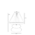 Opviq Stona lampa Mars, Braon-bela