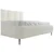 MID.YOU OBLAZINJENA POSTELJA 160 cm x 200 cm , les, tekstil, leseni material krem barve
