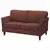 EKHOLMA Sofa dvosed, Kilanda smeđe-crvena