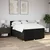 vidaXL Box spring postelja z vzmetnico črna 160x200 cm blago
