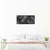Opviq Zidna dekoracija ative Panel 4, 100x48 cm, 1.5 mm, Crna