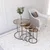Hanah Home Milas 4 set stolića (umetnuti), antik/bronzana (4 kom)