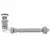 Sifon za umivalnik s click-clack ventilom REA Flow Chrome