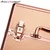 Kozmetični kovček M, rose gold barve