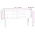 Vidaxl LED posteljno vzglavje krem 147x16x78/88 cm blago