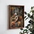 WallXpert uramljena MDF slika NAL147-70, magarac svira lutnju, 50 x 70 cm
