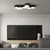 Sollux SL.1059 - Plafonsko svetlo SUNDE 2xE27/60W/230V 11,5 cm crno
