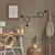WallXpert metalni zidni ukras 5439, strukturna formula molekula resveratrola, 75 x 47 cm, crni