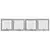 Vrata za pse s postoljem 4 pcs Siva sonoma 80 x 80 cm