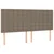 Vidaxl Box spring postelja z vzmetnico taupe 160x200 cm blago