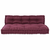 Jastučić za paletni kauč 2 pcs Bordo 120 x 80 x 38 cm Tkanina