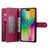 GS Ovitek za iPhone 16 Pro Max z zadrgo, denarnica, rdeč