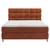 Esposa BOXSPRING POSTELJA 160 cm x 200 cm , tekstil opečnato rjava