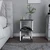Hanah Home Carter Noćni stočić, 29.6x29.6x49.4cm, Antracit-bela