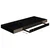 Plutajuća zidna polica visoki sjaj crna 60 x 23,5 x 3,8 cm MDF