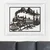 Black Train vintage dekorativni metalni zidni dodatak