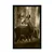Plakat jelen v borovem gozdu v sepia varianti - 40x60 black
