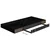 Plutajuće zidne police 2 kom sjajne crne 50 x 23 x 3,8 cm MDF