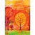 Tapeta drevesa v barvah jeseni - 196x270