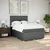 VIDAXL Box spring postelja z vzmetnico temno siva 140x200 cm blago