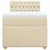 vidaXL vidaXL Box spring postelja z vzmetnico krem 90x190 cm blago, (21292056)