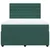 Vidaxl Box spring postelja z vzmetnico temno zelena 140x200 cm žamet