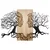 Murmure des Feuilles -1 - Natural, Walnut NaturalBlack Decorative Wooden Wall Accessory
