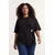 Trendyol Curve Ženska bluza Tbbss26Af00046, Crna