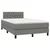Vidaxl Box spring postelja z vzmetnico LED temno siva 120x200 cm blago