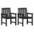 Vrtna blagovaonska stolica 2 pcs Crna 65,5 x 59 x 88 cm HDPE