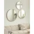 Aurora Set ogledala, 3 komada, Hrast