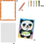 Quercetti 00768 Pixel Art Basic - Panda
