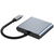TECH-PROTECT V1-HUB ADAPTER 3IN1 GREY (9490713935248)