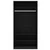 Ormar crni 100 x 50 x 200 cm od konstruiranog drva