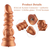 HiSmith HSA56 Spiral Grain Silicone Dildo KlicLok 8.46 Gold